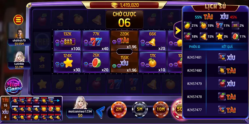 Luật chơi game Xèng hoa quả tại Rikvip